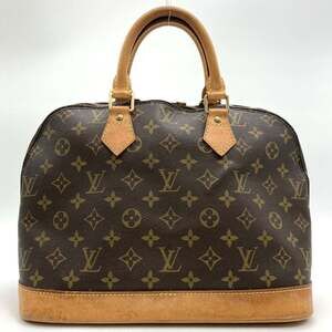 LOUIS VUITTON Authentic Brown Monogram Canvas Alma Bag
